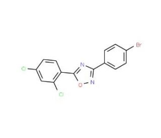 3-(4-Bromophenyl)-5-(2,4-dichlorophenyl)-1,2,4-oxadiazole (CAS 381178-19-4) - chemical structure image