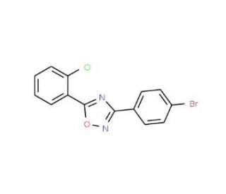 3-(4-Bromophenyl)-5-(2-chlorophenyl)-1,2,4-oxadiazole (CAS 404900-69-2) - chemical structure image