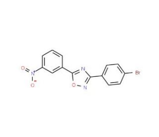 3-(4-Bromophenyl)-5-(3-nitrophenyl)-1,2,4-oxadiazole (CAS 429624-16-8) - chemical structure image