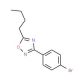 3-(4-Bromophenyl)-5-butyl-1,2,4-oxadiazole (CAS 313536-71-9) - chemical structure image