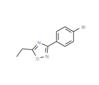 3-(4-Bromophenyl)-5-ethyl-1,2,4-oxadiazole (CAS 364743-34-0) - chemical structure image