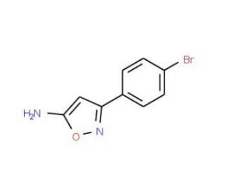 3-(4-Bromophenyl)-5-isoxazolamine (CAS 119162-53-7) - chemical structure image