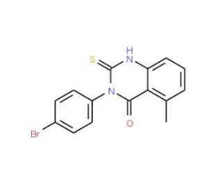3-(4-Bromophenyl)-5-methyl-2-thioxo-2,3-dihydro-4(1H)-quinazolinone - chemical structure image