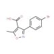 3-(4-Bromophenyl)-5-methylisoxazole-4-carboxylic acid (CAS 91182-58-0) - chemical structure image