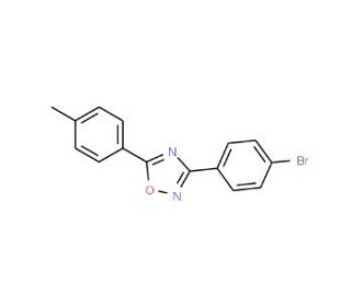 3-(4-Bromophenyl)-5-p-tolyl-1,2,4-oxadiazole (CAS 587006-12-0) - chemical structure image
