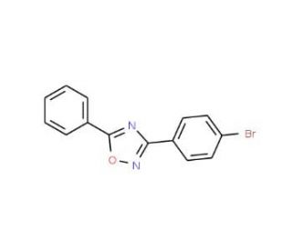 3-(4-Bromophenyl)-5-phenyl-1,2,4-oxadiazole (CAS 65004-19-5) - chemical structure image