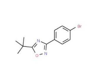 3-(4-Bromophenyl)-5-tert-butyl-1,2,4-oxadiazole (CAS 676131-65-0) - chemical structure image