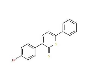 3-(4-Bromophenyl)-6-phenyl-2H-thiopyran-2-thione - chemical structure image