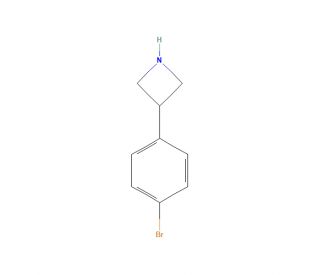 3-(4-Bromophenyl)azetidine (CAS 7215-01-2) - chemical structure image