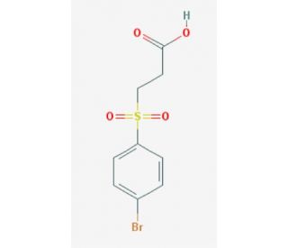 3-[(4-bromophenyl)sulfonyl]propanoic acid (CAS 200643-57-8) - chemical structure image