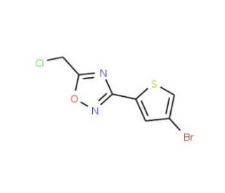 3-(4-bromothiophen-2-yl)-5-(chloromethyl)-1,2,4-oxadiazole - chemical structure image