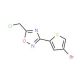 3-(4-bromothiophen-2-yl)-5-(chloromethyl)-1,2,4-oxadiazole - chemical structure image