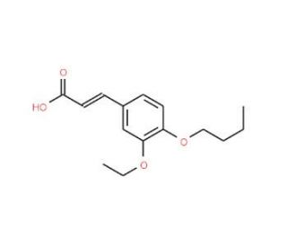 3-(4-Butoxy-3-ethoxy-phenyl)-acrylic acid - chemical structure image