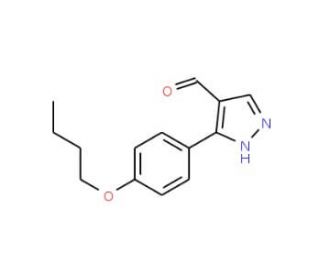 3-(4-Butoxyphenyl)-1H-pyrazole-4-carbaldehyde - chemical structure image