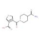 3-(4-Carbamoyl-piperidine-1-carbonyl)-7-oxa-bicyclo[2.2.1]hept-5-ene-2-carboxylic acid - chemical structure image