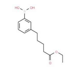 3-(4-Carboethoxybutyl)phenylboronic acid (CAS 1072946-57-6) - chemical structure image