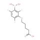 3-(4-Carboxybutoxy)-2,4,6-trifluorophenylboronic acid (CAS 1072946-61-2) - chemical structure image