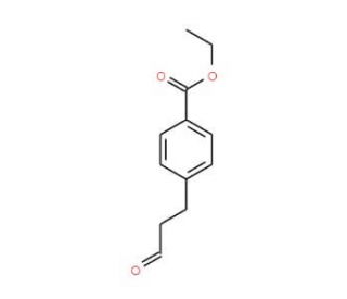 3-(4-Carboxyphenyl)-propionaldehyde ethyl ester (CAS 151864-81-2) - chemical structure image
