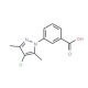 3-(4-Chloro-3,5-dimethyl-pyrazol-1-yl)-benzoic acid - chemical structure image