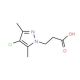 3-(4-Chloro-3,5-dimethyl-pyrazol-1-yl)-propionic acid - chemical structure image