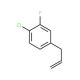 3-(4-Chloro-3-fluorophenyl)-1-propene (CAS 842124-20-3) - chemical structure image