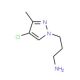 3-(4-Chloro-3-methyl-pyrazol-1-yl)-propylamine - chemical structure image