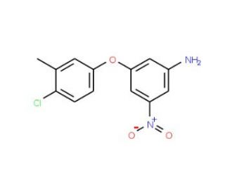 [3-(4-chloro-3-methylphenoxy)-5-nitrophenyl]amine - chemical structure image
