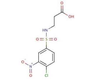 3-(4-Chloro-3-nitro-benzenesulfonylamino)-propionic acid - chemical structure image