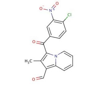 3-(4-Chloro-3-nitro-benzoyl)-2-methyl-indolizine-1-carbaldehyde - chemical structure image