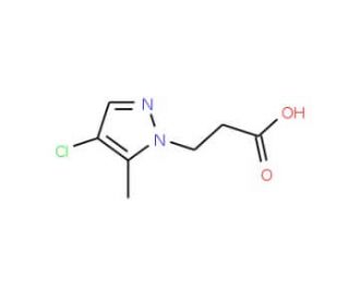 3-(4-Chloro-5-methyl-1H-pyrazol-1-yl)-propanoic acid - chemical structure image