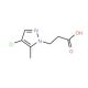 3-(4-Chloro-5-methyl-1H-pyrazol-1-yl)-propanoic acid - chemical structure image