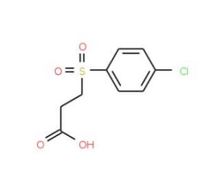 3-(4-Chloro-benzenesulfonyl)-propionic acid (CAS 90396-00-2) - chemical structure image
