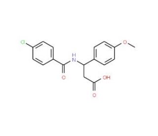3-(4-Chloro-benzoylamino)-3-(4-methoxy-phenyl)-propionic acid - chemical structure image