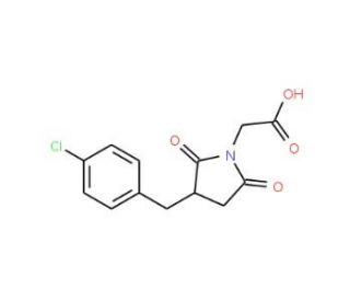 [3-(4-Chloro-benzyl)-2,5-dioxo-pyrrolidin-1-yl]-acetic acid - chemical structure image