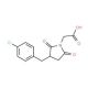 [3-(4-Chloro-benzyl)-2,5-dioxo-pyrrolidin-1-yl]-acetic acid - chemical structure image