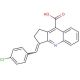 3-(4-Chloro-benzylidene)-2,3-dihydro-1H-cyclopenta[b]quinoline-9-carboxylic acid - chemical structure image