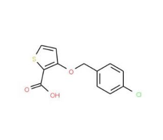 3-(4-Chloro-benzyloxy)-thiophene-2-carboxylic acid (CAS 339009-58-4) - chemical structure image