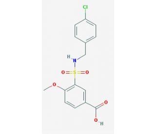 3-(4-Chloro-benzylsulfamoyl)-4-methoxy-benzoic acid - chemical structure image
