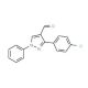 3-(4-Chloro-phenyl)-1-phenyl-1H-pyrazole-4-carbaldehyde (CAS 36663-00-0) - chemical structure image