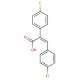 3-(4-Chloro-phenyl)-2-(4-fluoro-phenyl)-acrylic acid - chemical structure image