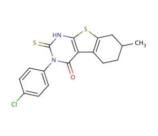 3-(4-Chloro-phenyl)-2-mercapto-7-methyl-5,6,7,8-tetrahydro-3H-benzo[4,5]thieno[2,3-d]pyrimidin-4-one - chemical structure ima