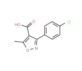 3-(4-Chloro-phenyl)-5-methyl-isoxazole-4-carboxylic acid - chemical structure image
