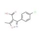 3-(4-Chloro-phenyl)-5-methyl-isoxazole-4-carboxylic acid - chemical structure image
