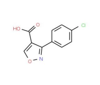 3-(4-Chloro-phenyl)-isoxazole-4-carboxylic acid - chemical structure image