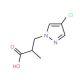 3-(4-Chloro-pyrazol-1-yl)-2-methyl-propionic acid (CAS 957301-84-7) - chemical structure image