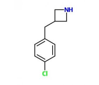 3-(4-chlorobenzyl)azetidine Hydrochloride (CAS 606129-49-1 (non-salt)) - chemical structure image
