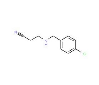 3-(4-Chlorobenzylamino)propionitrile (CAS 62675-34-7) - chemical structure image