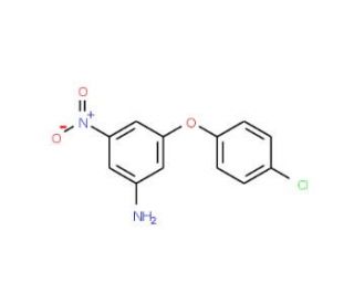 3-(4-Chlorophenoxy)-5-nitroaniline - chemical structure image