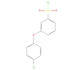 3-(4-Chlorophenoxy)benzenesulphonyl chloride (CAS 501697-55-8) - chemical structure image