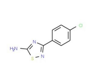 3-(4-Chlorophenyl)-1,2,4-thiadiazol-5-amine (CAS 19922-07-7) - chemical structure image